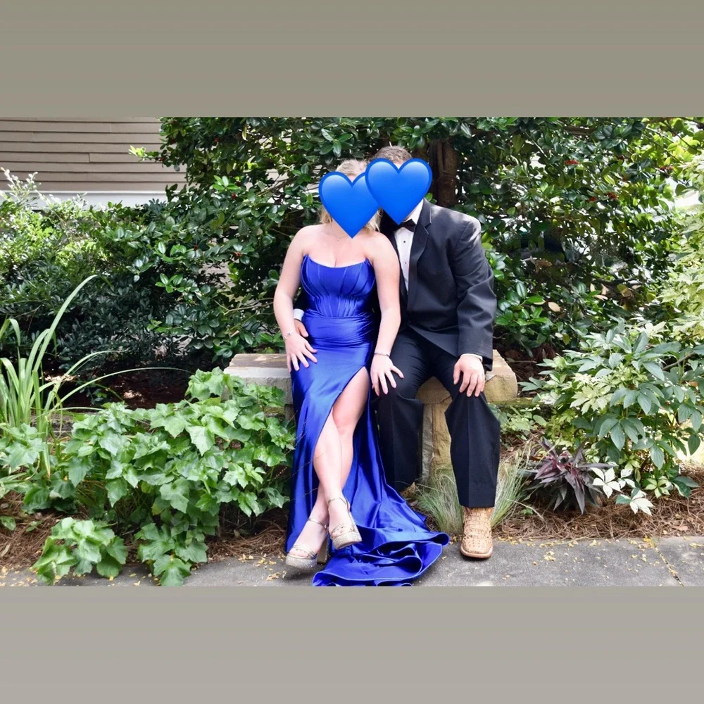 Sherri Hill Royal Blue Prom/Pageant Dress - Picture 3 of 4
